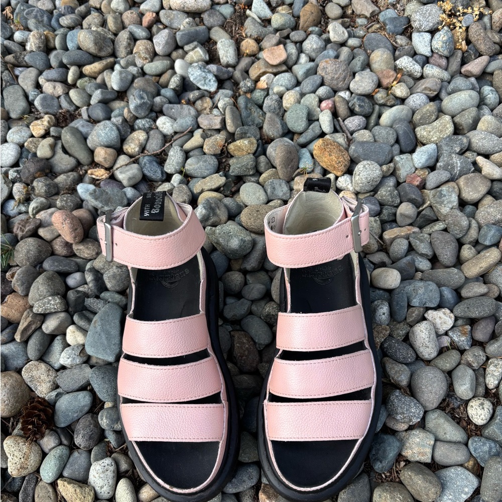 Dr. Martens Pink Platform Sandals